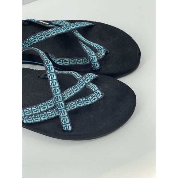Tevas‎ Sandals Strappy Blue Black Women's Size 11 - Picture 8 of 11